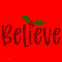 Believe Christmas Holiday Santa Hat thumb 1