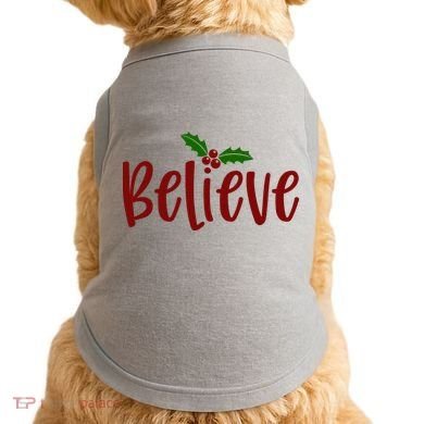 Believe Christmas Holiday Doggie Tank
