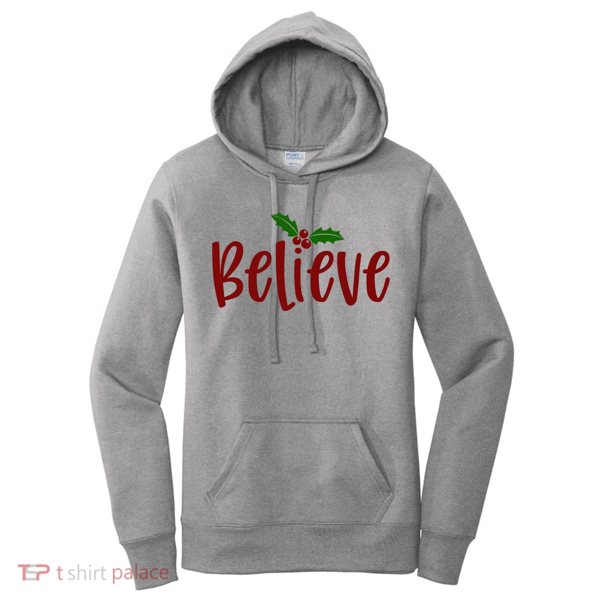 Believe Christmas Holiday Women's Hoodie