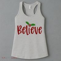 Believe Christmas Holiday Women's Tank Top thumb 3