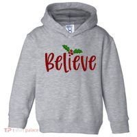 Believe Christmas Holiday Toddler Hoodie thumb 0