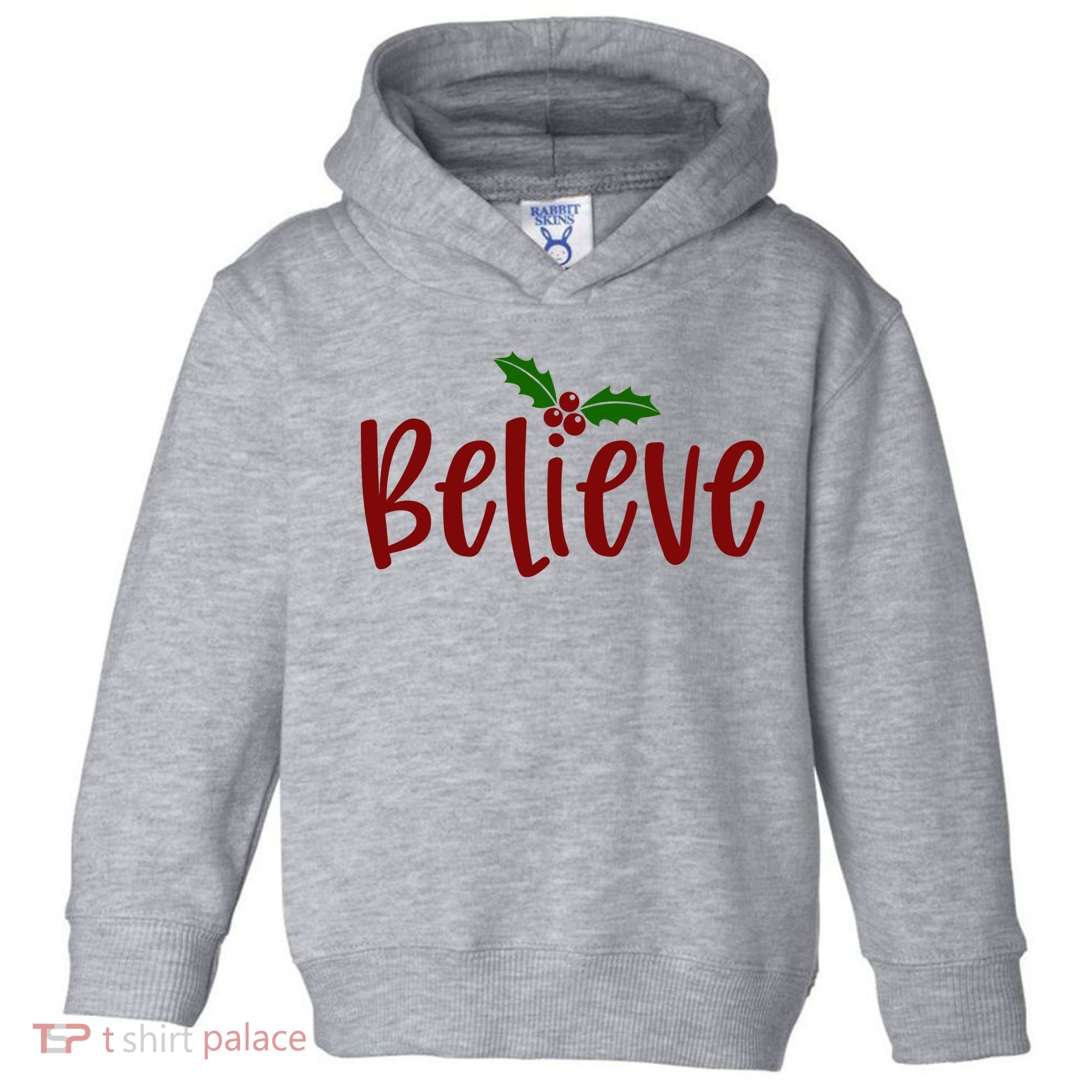 Believe Christmas Holiday Toddler Hoodie