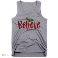 Believe Christmas Holiday Tank Top thumb 0