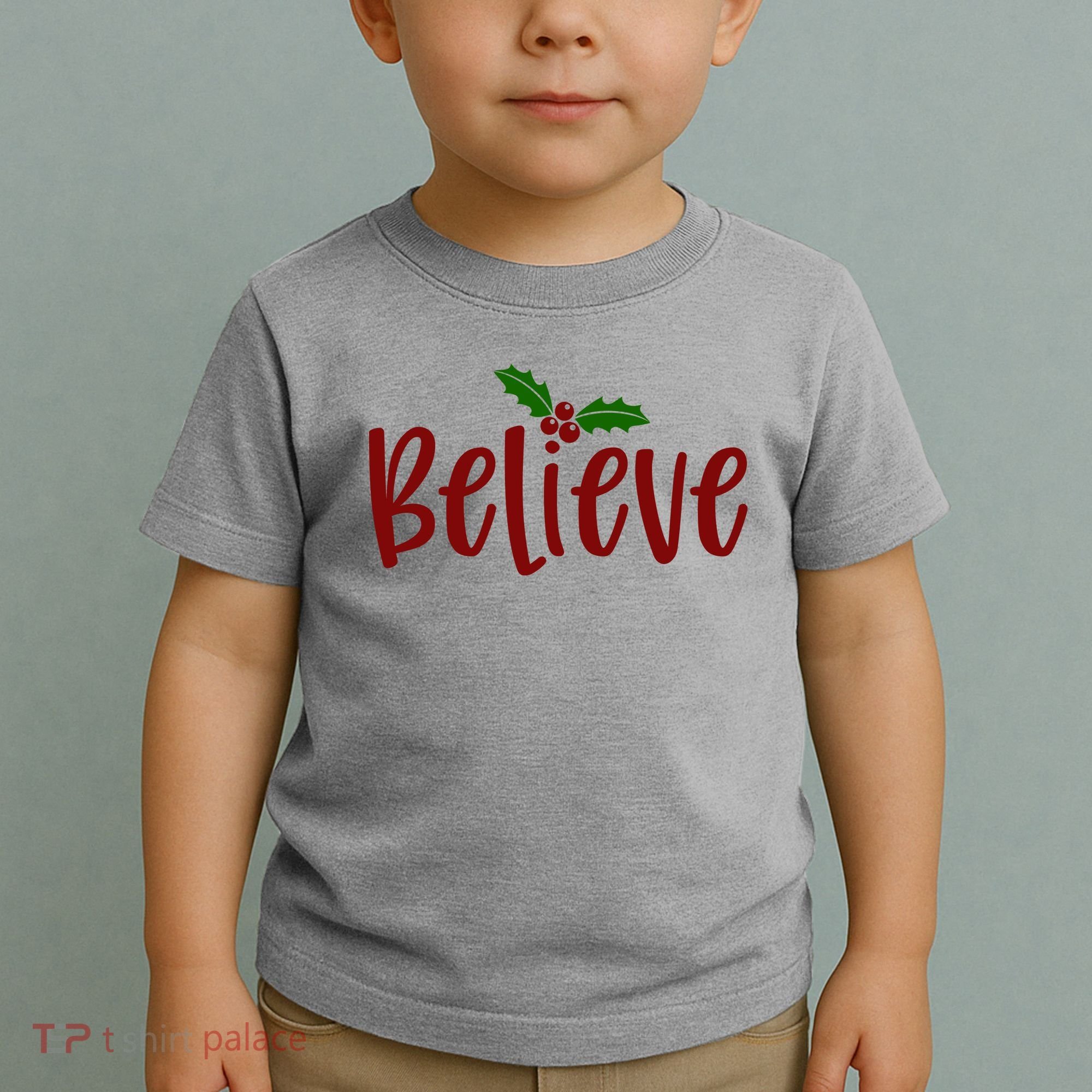 Believe Christmas Holiday Toddler T-Shirt