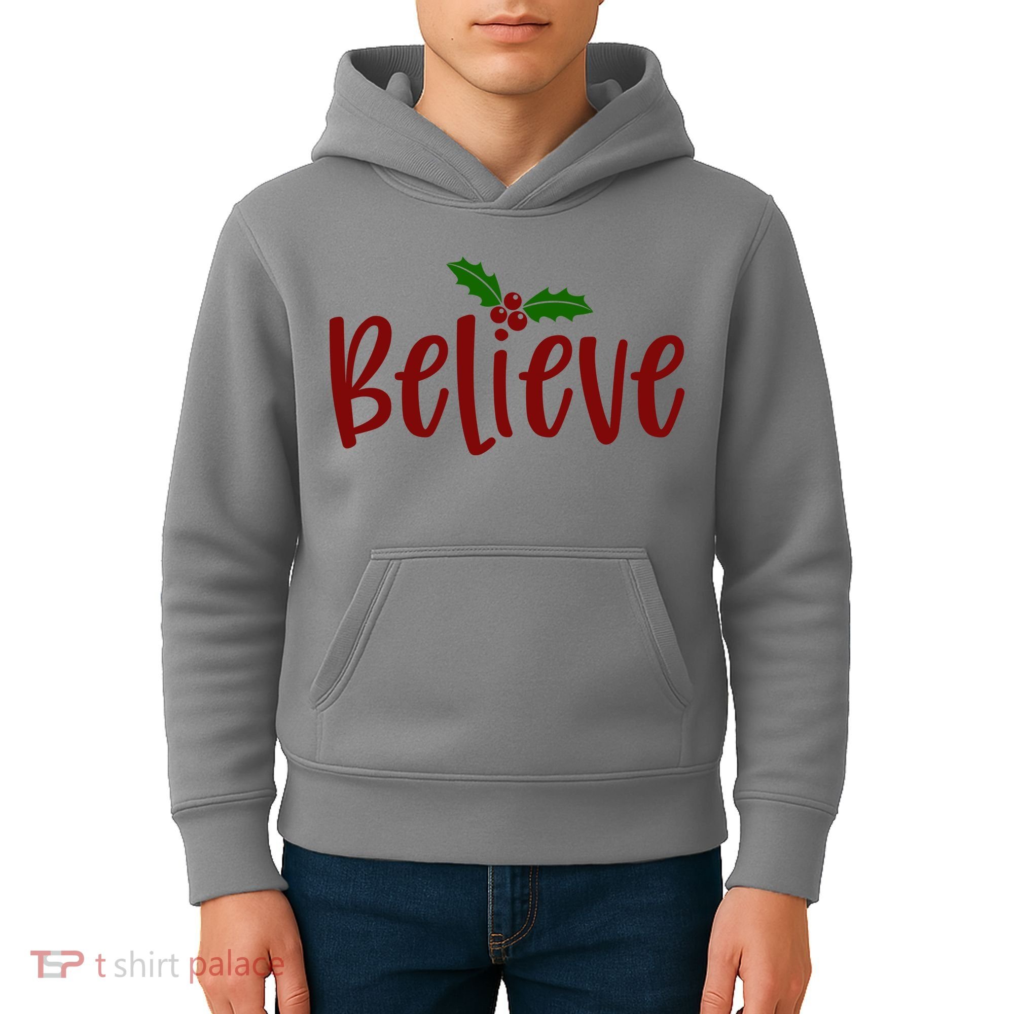 Believe Christmas Holiday Kids Hoodie