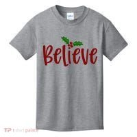 Believe Christmas Holiday Kids T-Shirt thumb 0