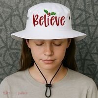 Believe Christmas Holiday Bucket Hat thumb 3