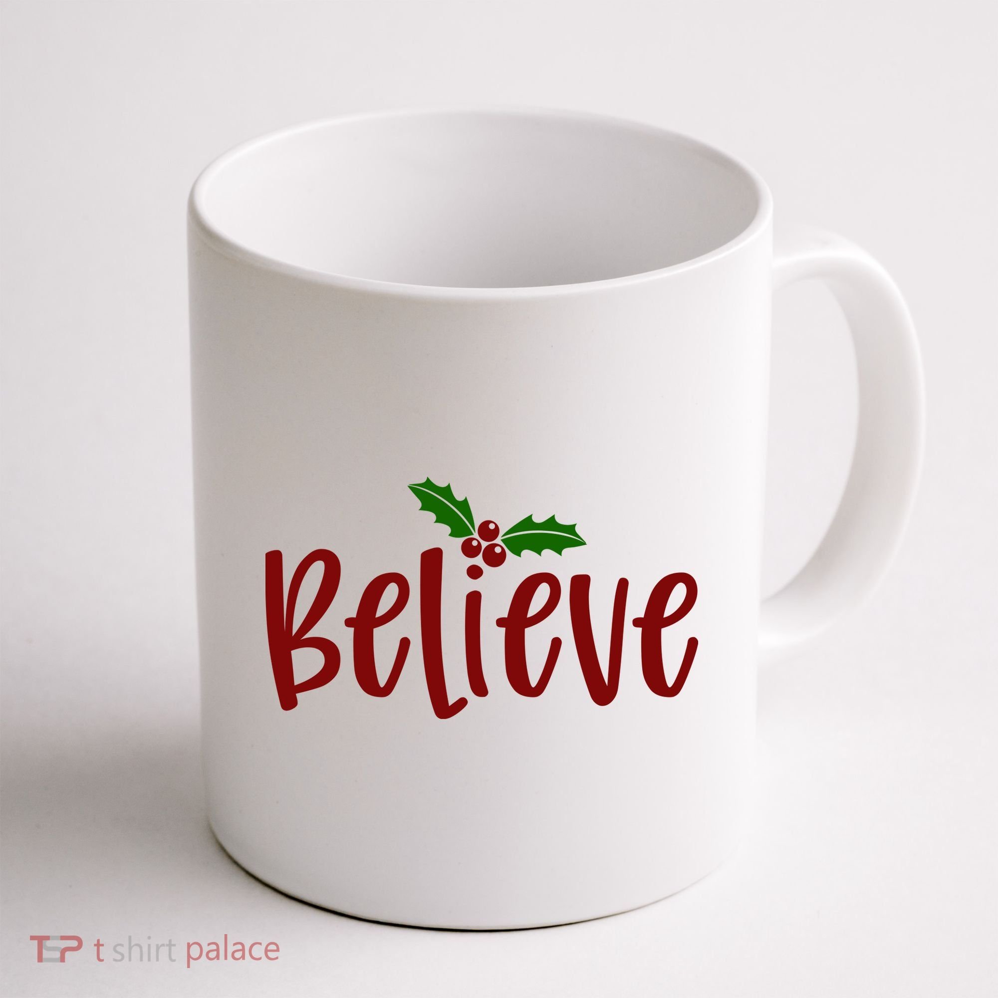 Believe Christmas Holiday Coffee Mug