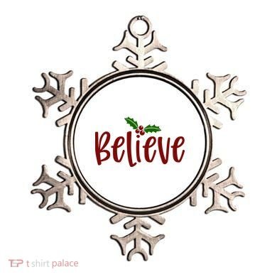 Believe Christmas Holiday Ornament