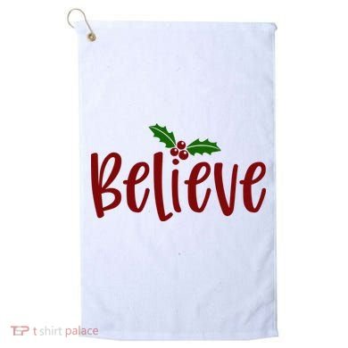 Believe Christmas Holiday Golf Towel