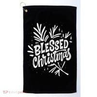 Blessed Christmas Holiday Golf Towel thumb 0