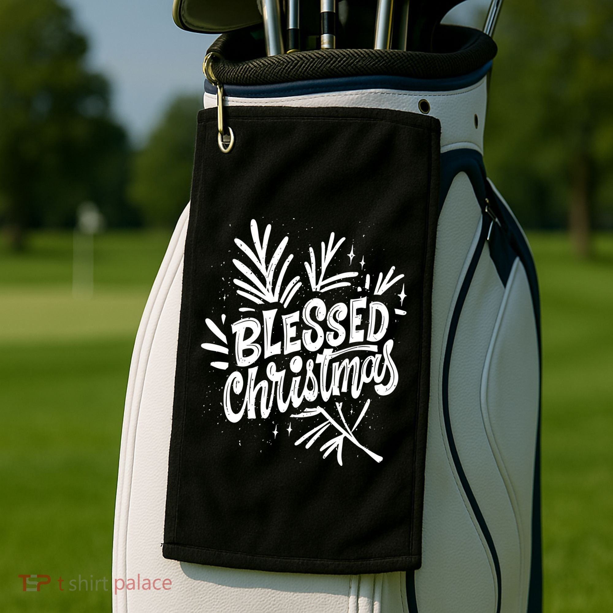 Blessed Christmas Holiday Golf Towel