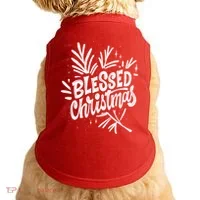 Blessed Christmas Holiday Doggie Tank thumb 0