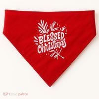 Blessed Christmas Holiday USA-Made Doggie Bandana thumb 0