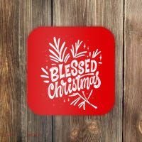 Blessed Christmas Holiday Coaster thumb 0