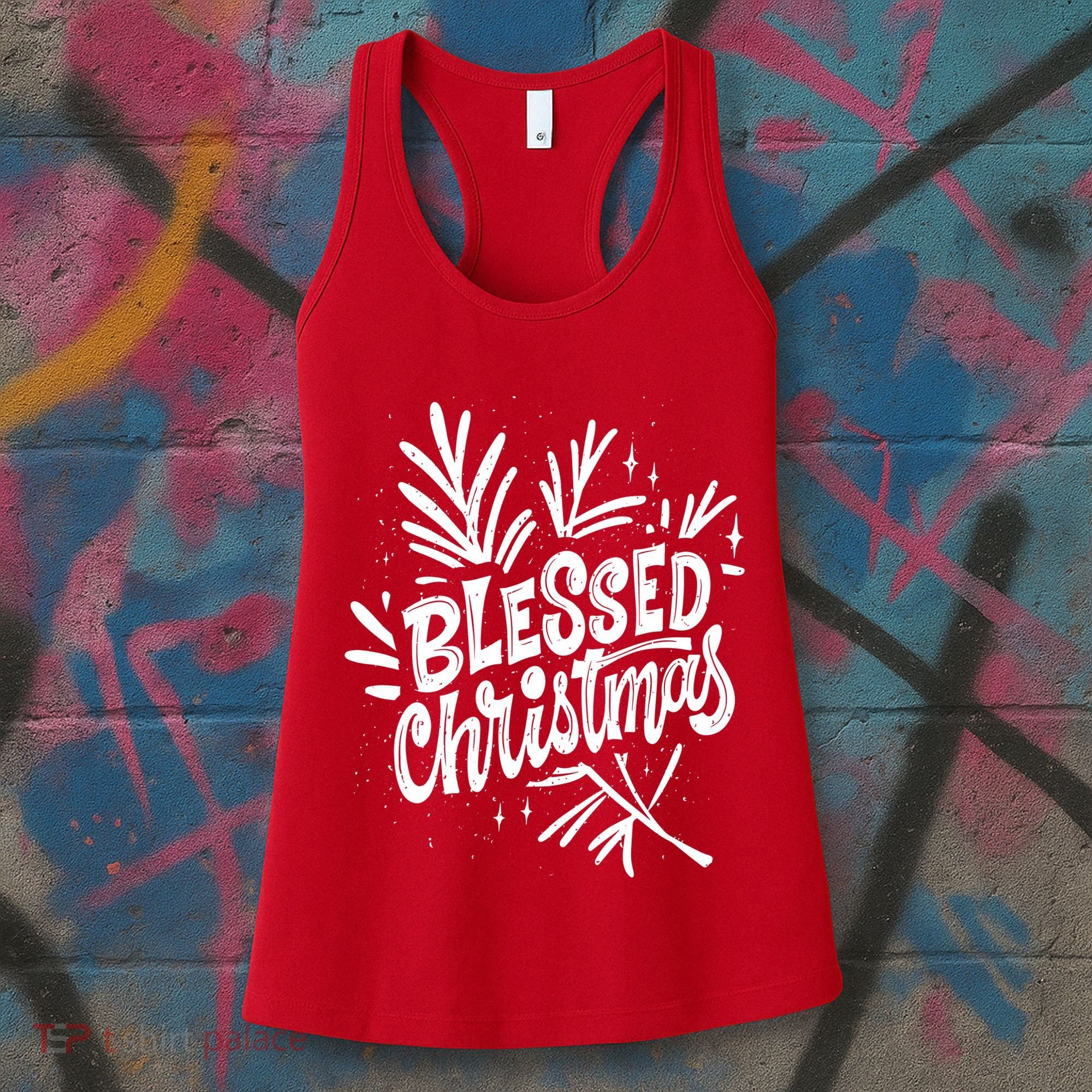 Blessed Christmas Holiday Women's Tank Top