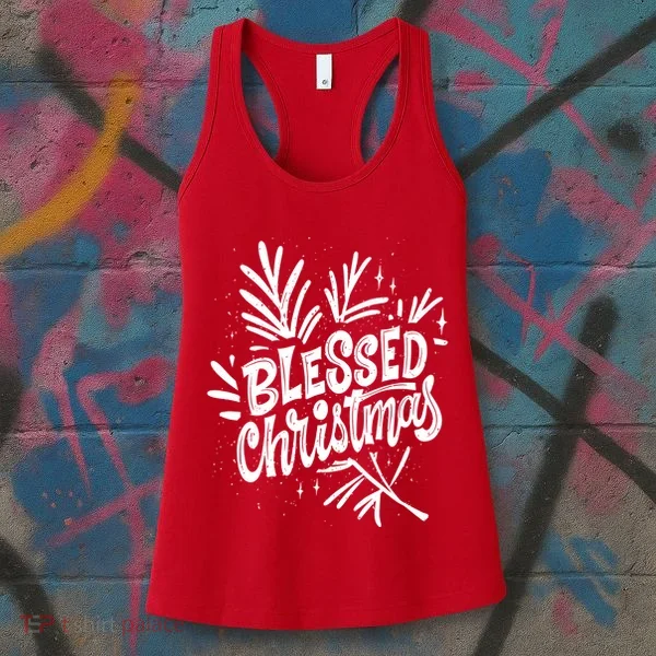 Blessed Christmas Holiday Women's Tank Top