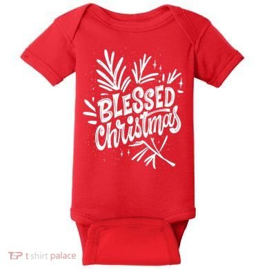 Blessed Christmas Holiday Baby Bodysuit
