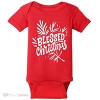 Blessed Christmas Holiday Baby Bodysuit thumb 0