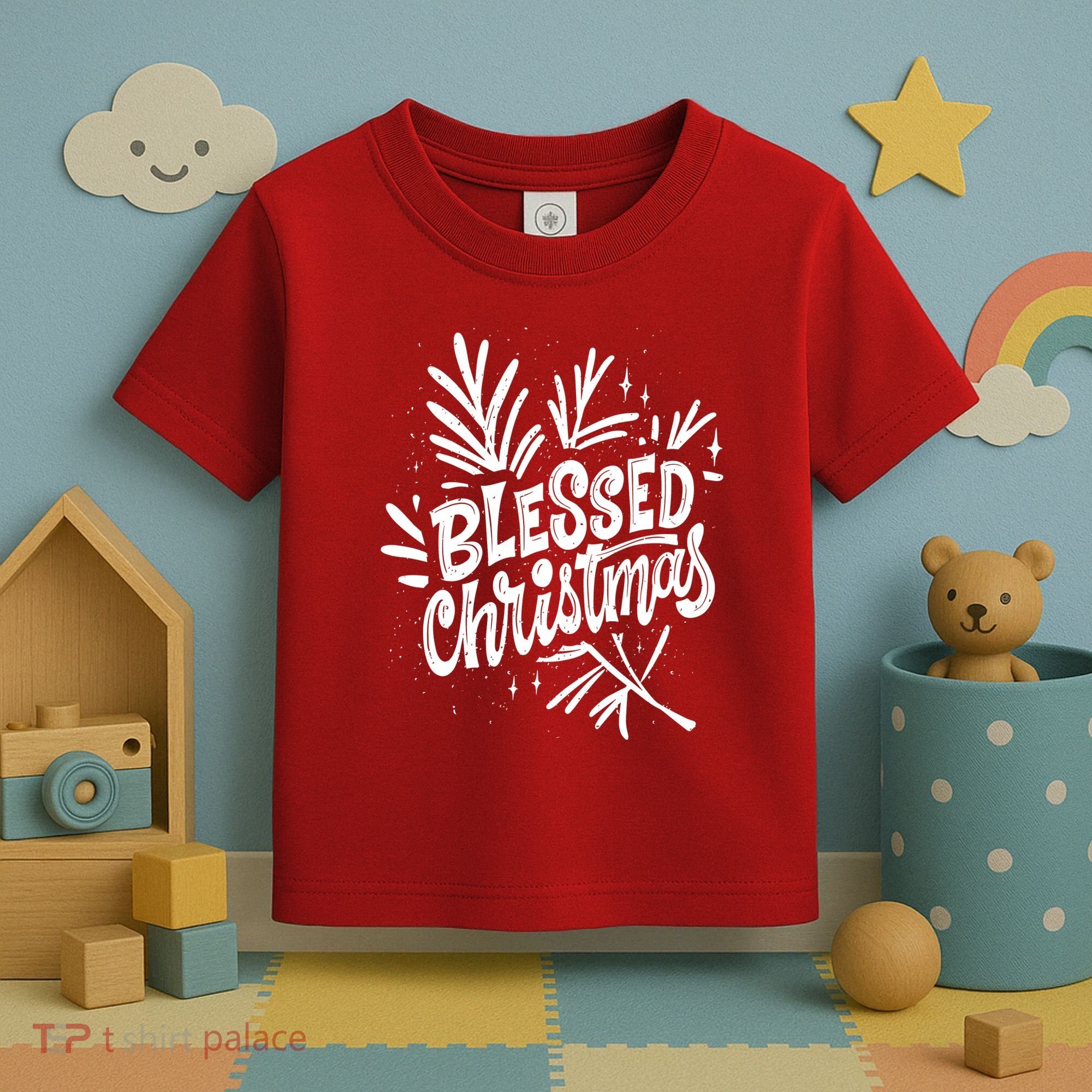 Blessed Christmas Holiday Toddler T-Shirt