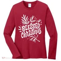 Blessed Christmas Holiday Women's Long Sleeve Shirt thumb 0