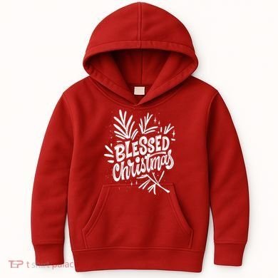 Blessed Christmas Holiday Kids Hoodie