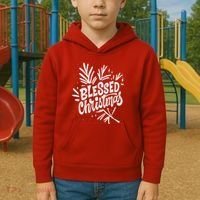 Blessed Christmas Holiday Kids Hoodie thumb 2