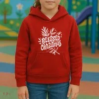 Blessed Christmas Holiday Kids Hoodie thumb 3