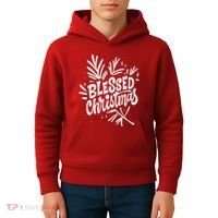 Blessed Christmas Holiday Kids Hoodie thumb 4