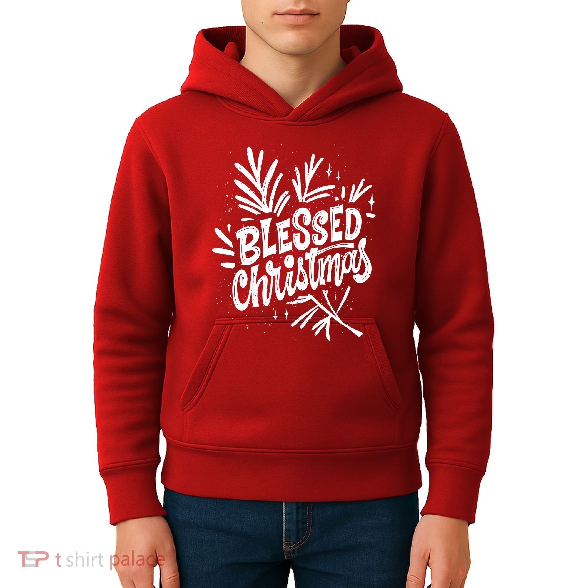 Blessed Christmas Holiday Kids Hoodie