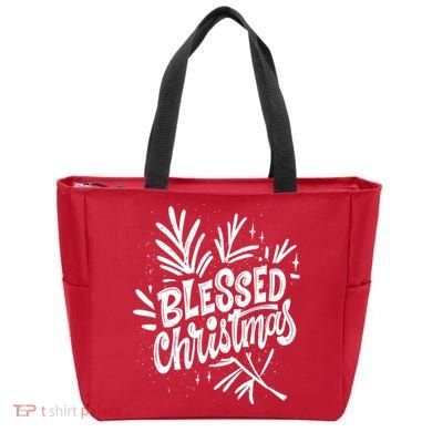 Blessed Christmas Holiday Tote Bag
