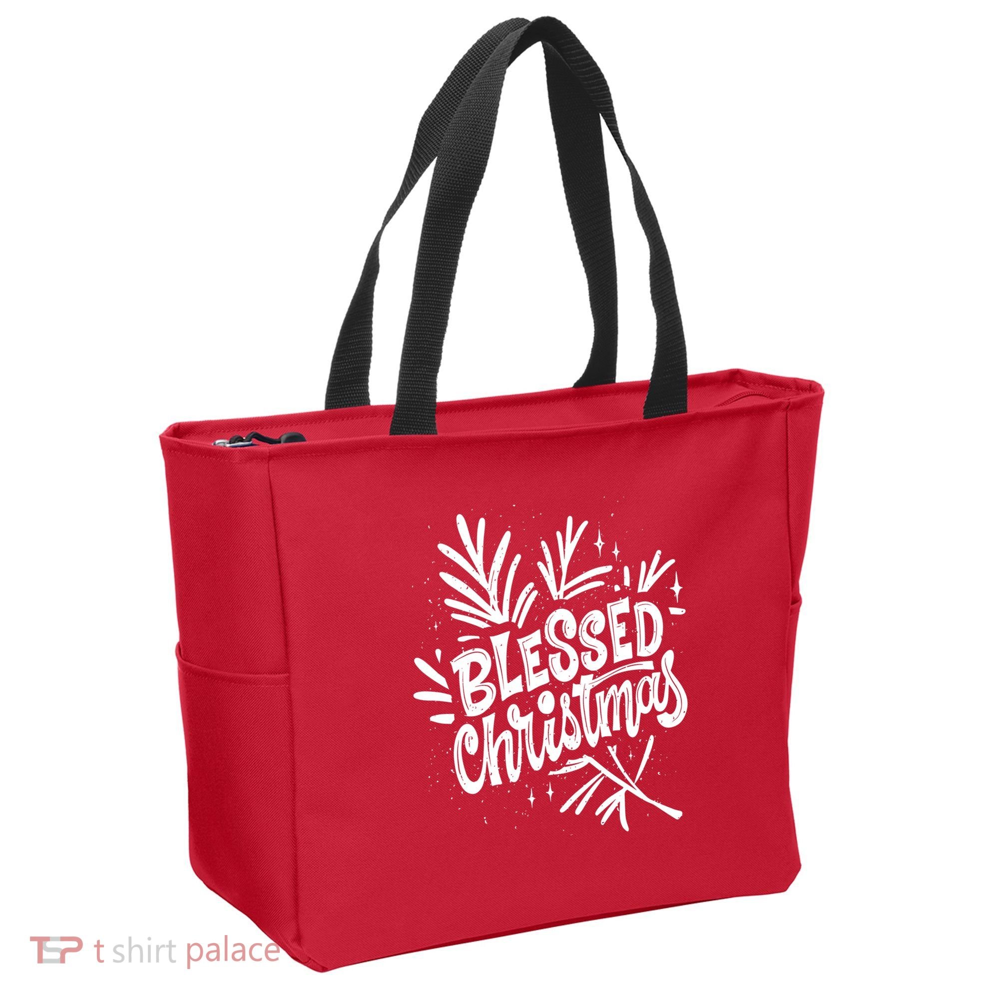 Blessed Christmas Holiday Tote Bag
