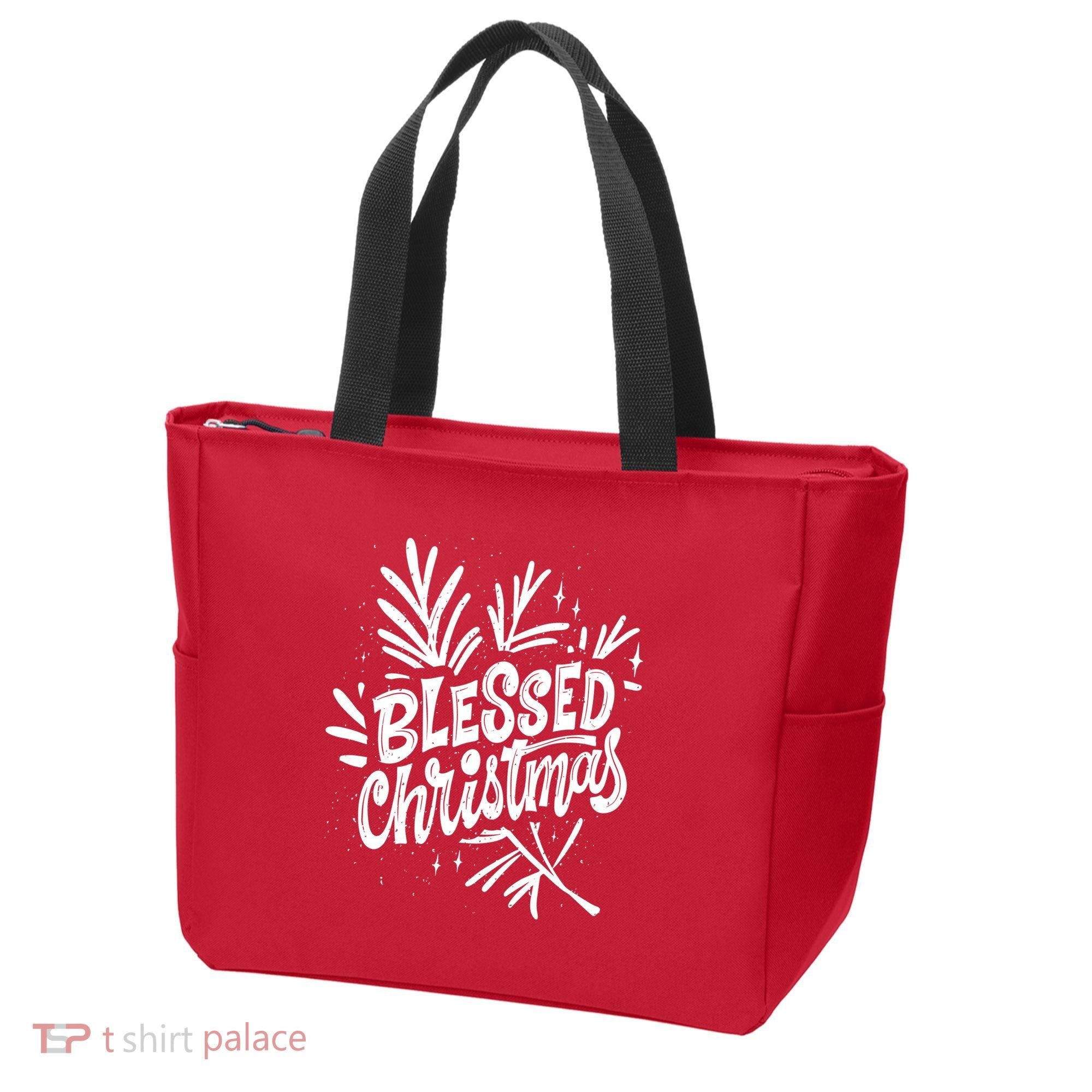 Blessed Christmas Holiday Tote Bag