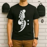 Bass Cleff Headstock Bassist Bass Guitar Musician T-Shirt thumb 6