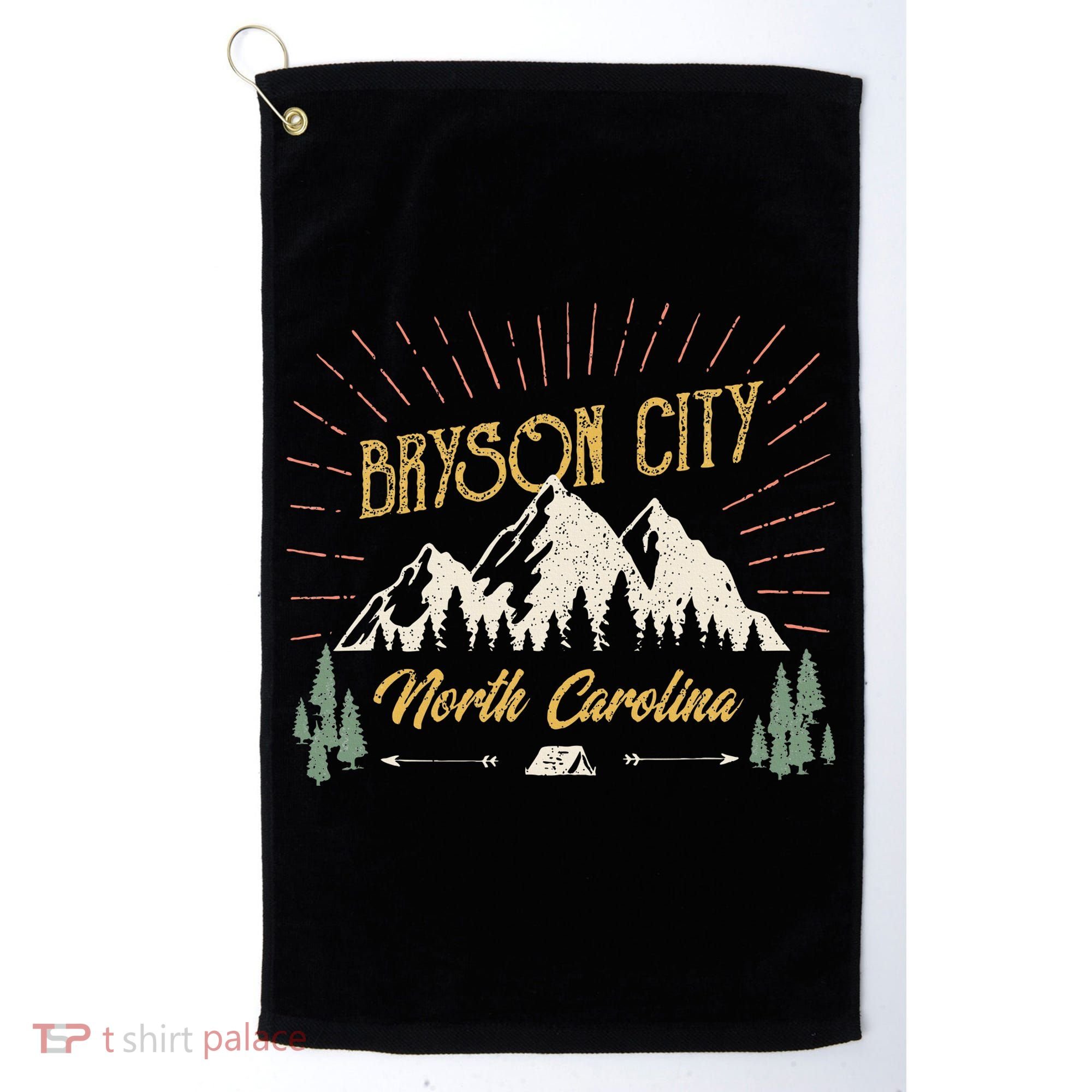 Bryson City Hiking North Carolina Golf Towel