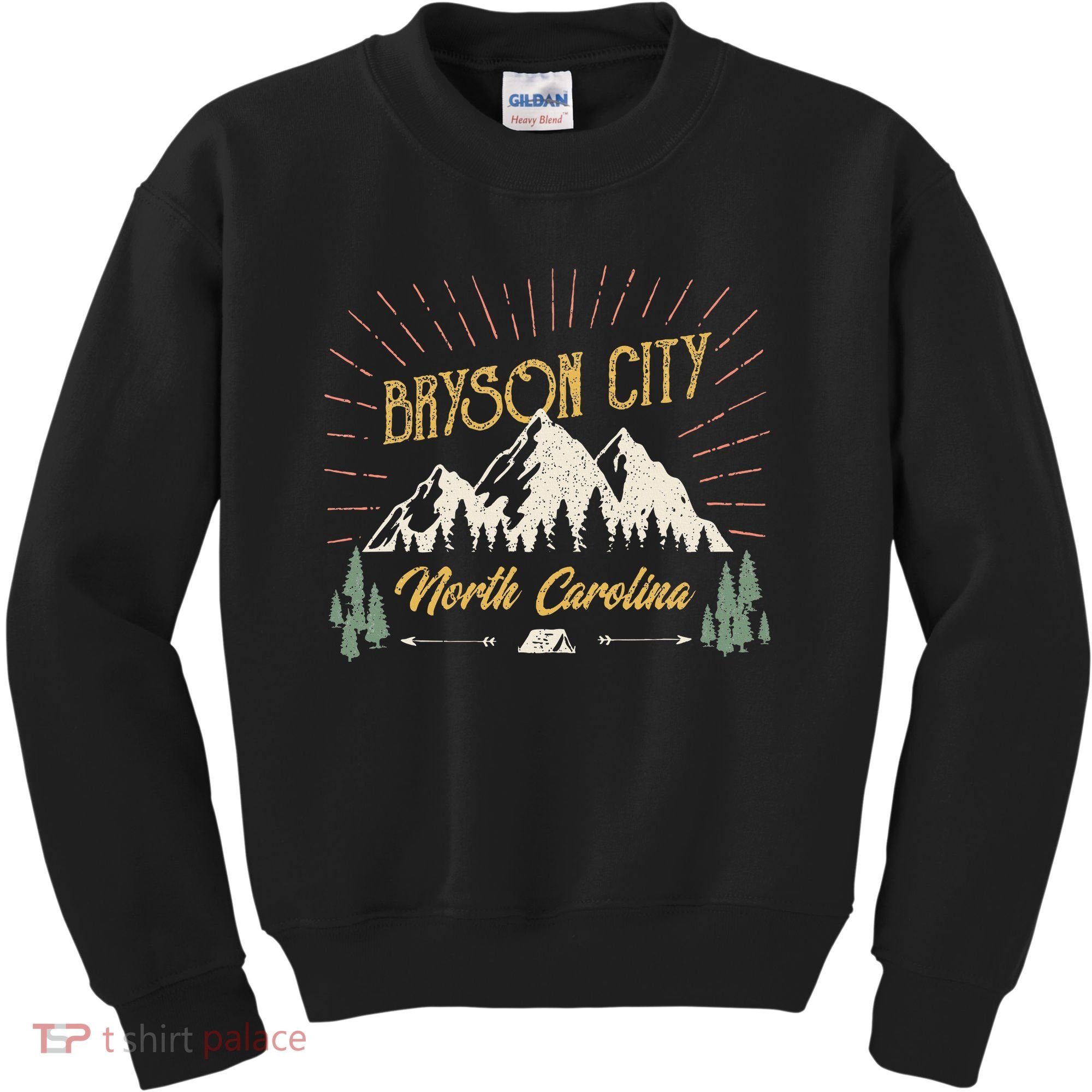 Bryson City Hiking North Carolina Kids Sweatshirt