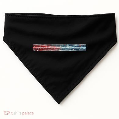 Binary Code Hidden Message USA-Made Doggie Bandana