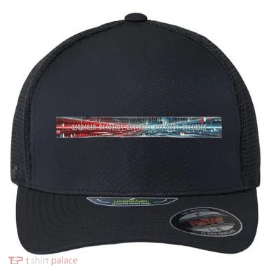 Binary Code Hidden Message Flexfit Unipanel Trucker Cap