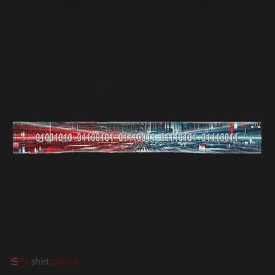 Binary Code Hidden Message Cooling Performance Crew T-Shirt