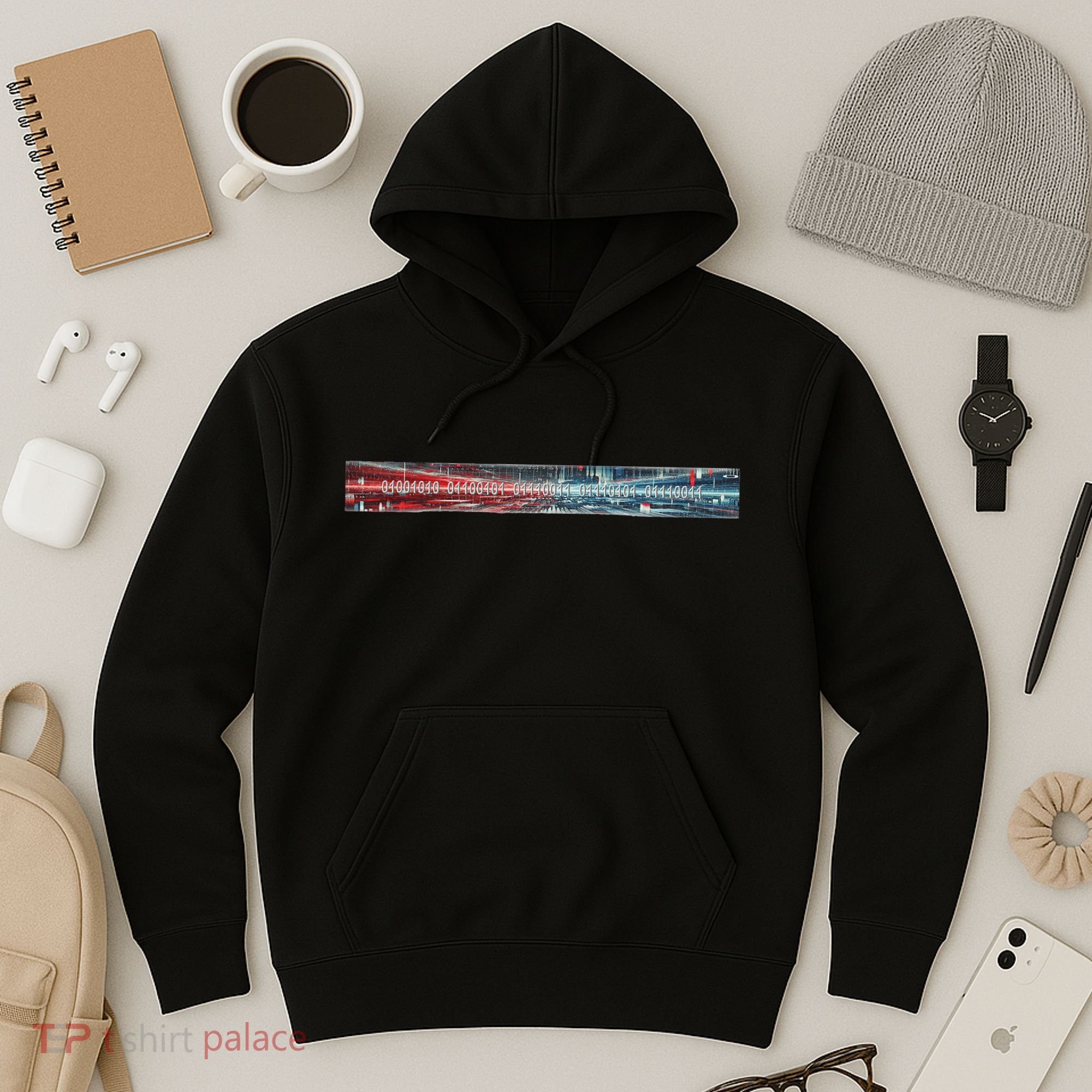 Binary Code Hidden Message Hoodie
