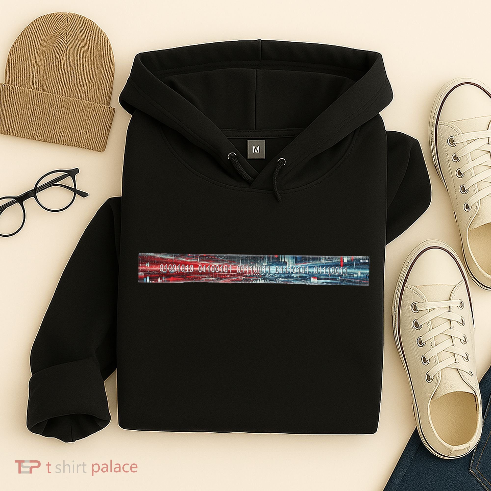 Binary Code Hidden Message Hoodie