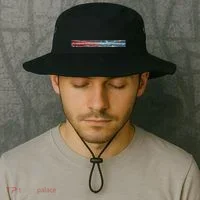 Binary Code Hidden Message Bucket Hat thumb 2