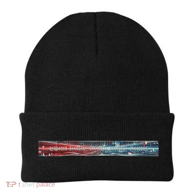 Binary Code Hidden Message Beanie