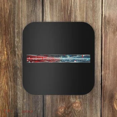 Binary Code Hidden Message Coaster