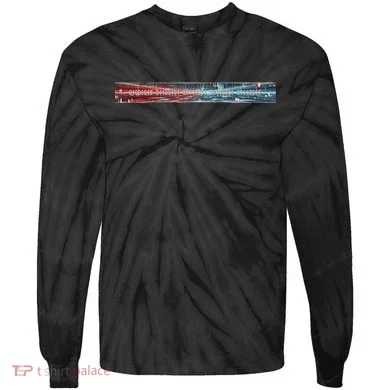 Binary Code Hidden Message Tie-Dye Long Sleeve Shirt