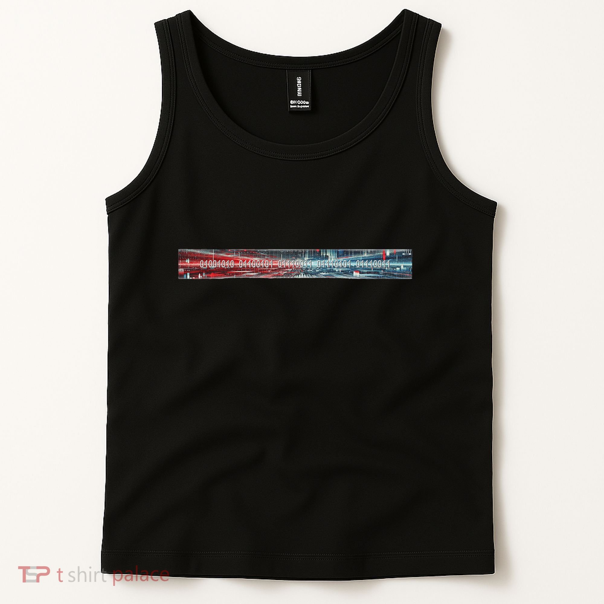 Binary Code Hidden Message Tank Top