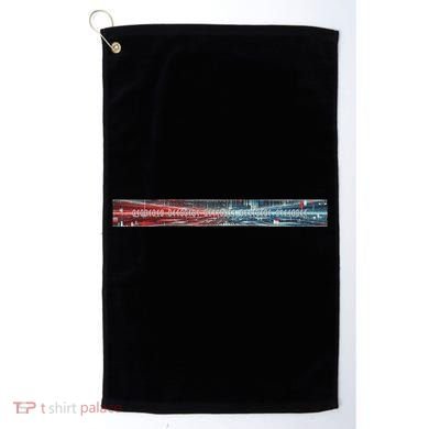 Binary Code Hidden Message Golf Towel