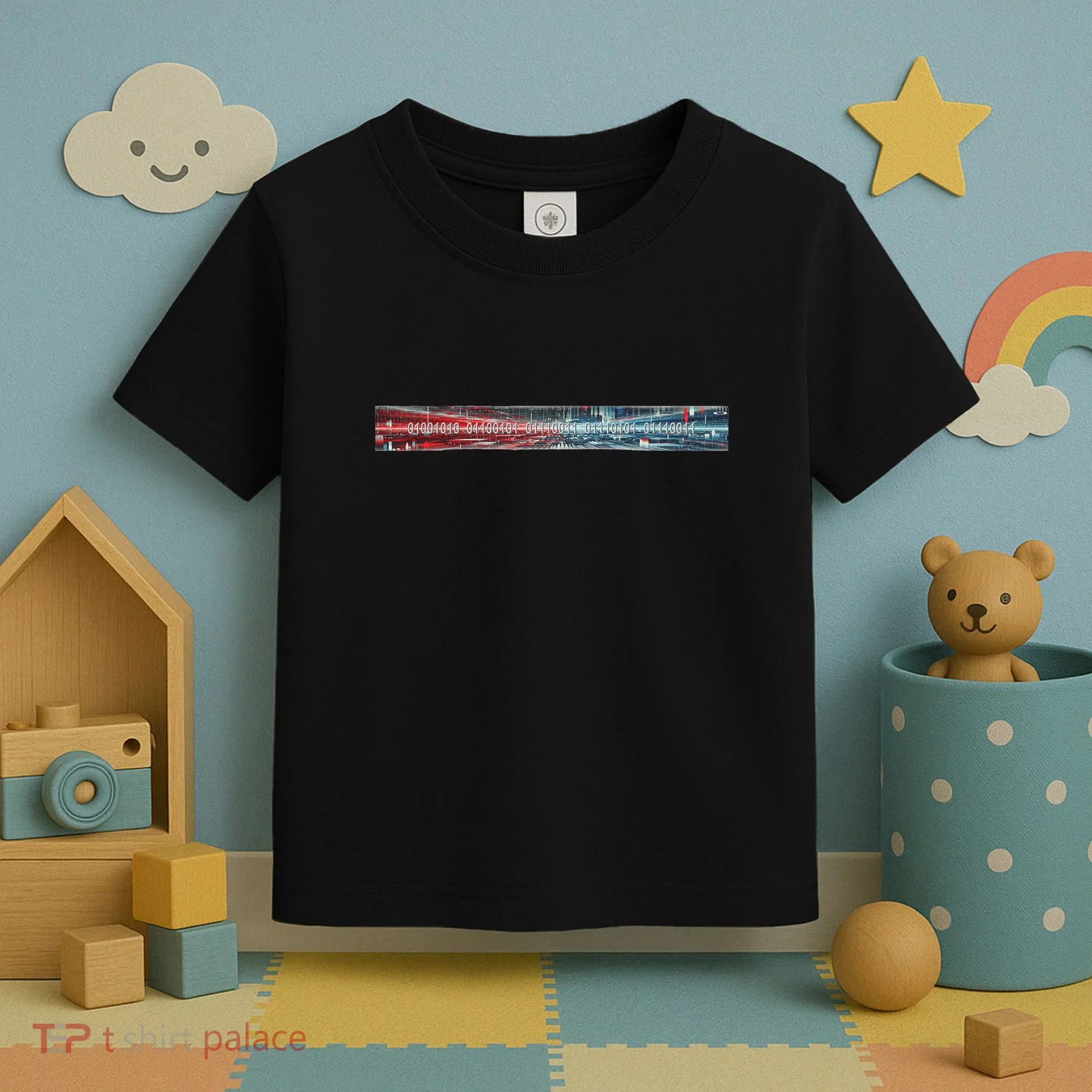 Binary Code Hidden Message Toddler T-Shirt