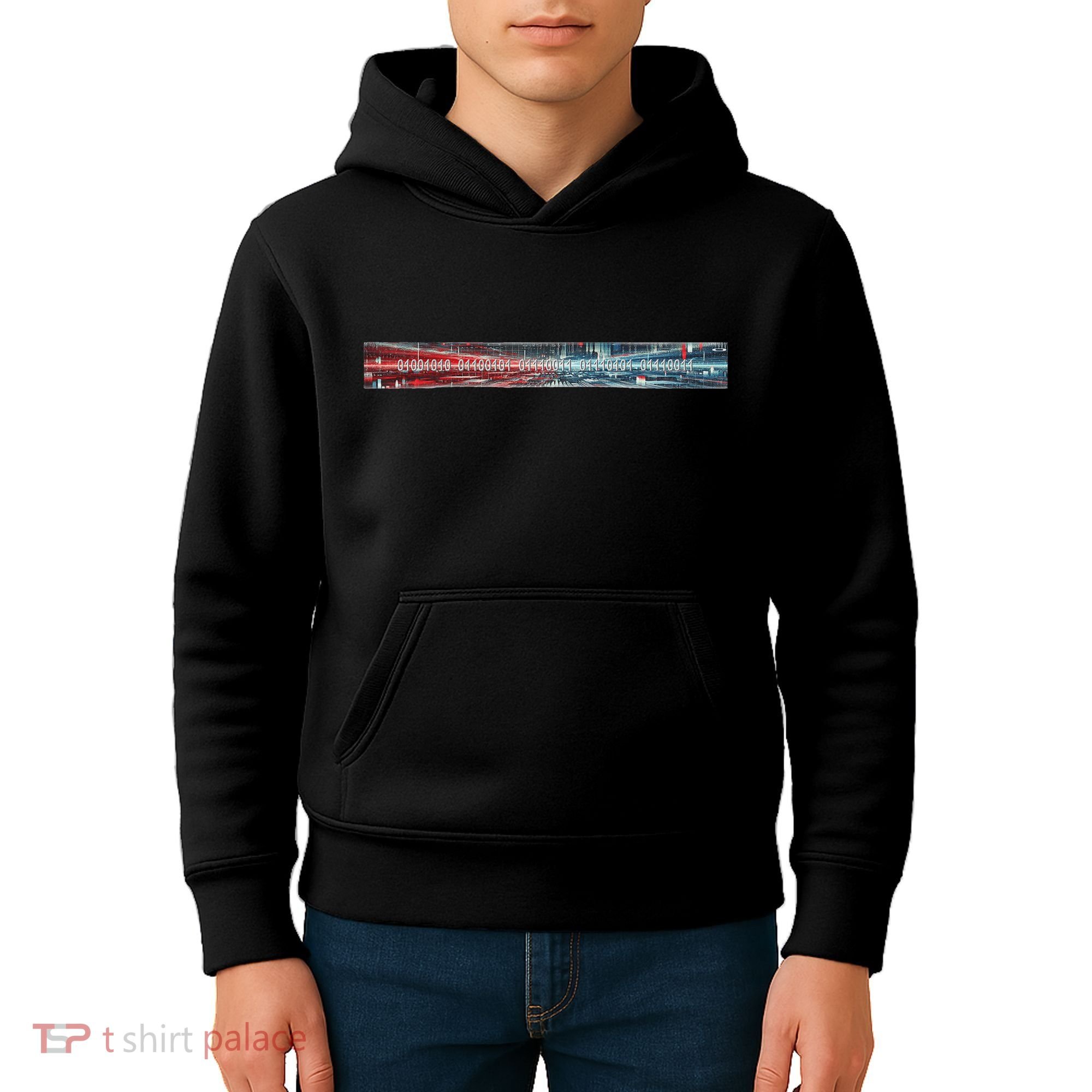 Binary Code Hidden Message Kids Hoodie