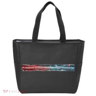 Binary Code Hidden Message Tote Bag
